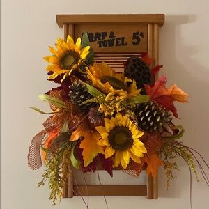 Rustic fall Sunflower Wall Decor